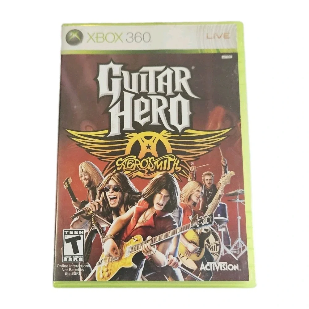 Guitar Hero Aerosmith Xbox 360 - Complete With Manuel Tested Works